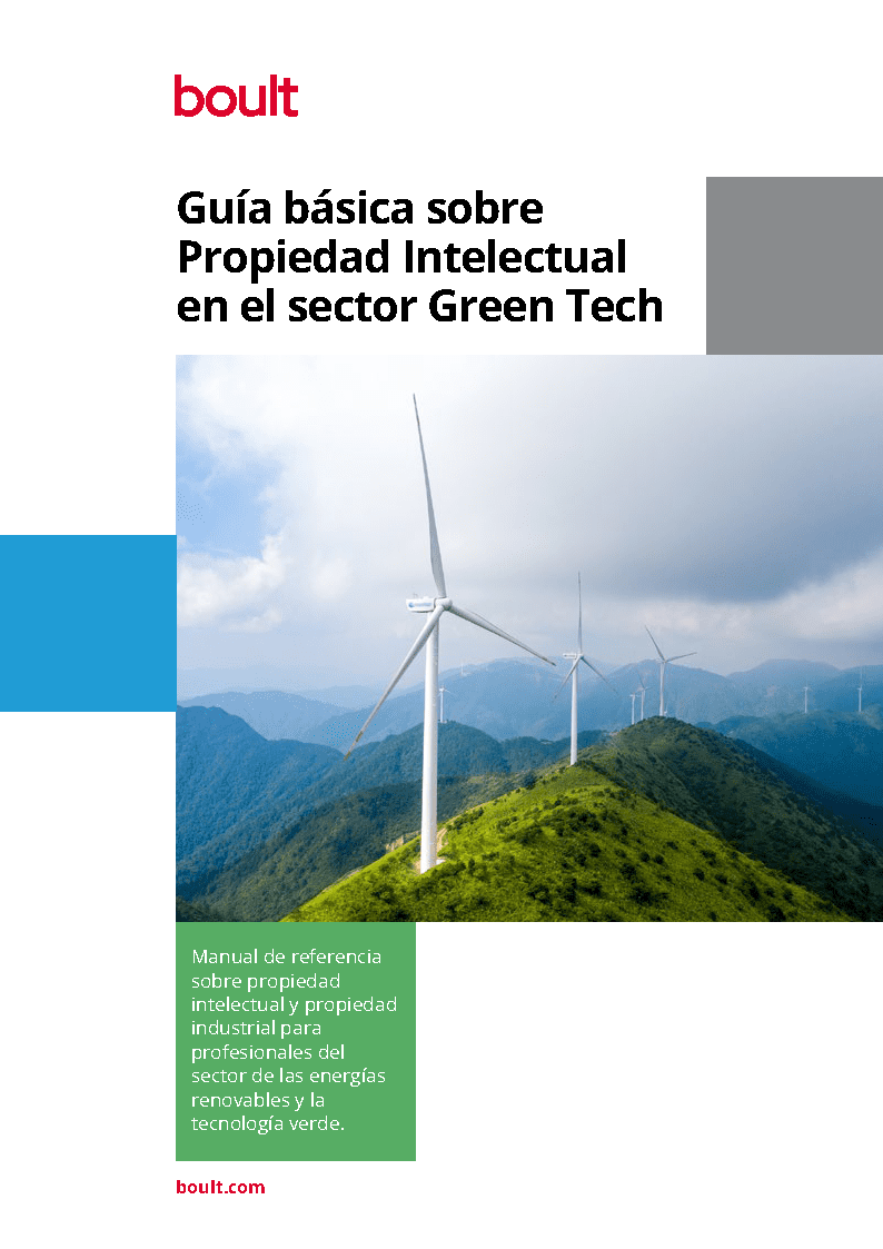 Para consultar nuestra guía de PI de GreenTech, haga click <a href=" https://boult3.ovstaging.com/wp-content/uploads/2025/02/Boult-Green-Tech-BrochureDev2-2025ESP.pdf" target="_blank" rel="noopener">aquí</a>.